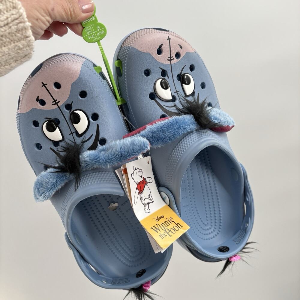 CROCS X Disney Classic Clogs Men’s 8 Women’s 10 Winnie The Pooh Eeyore NWT